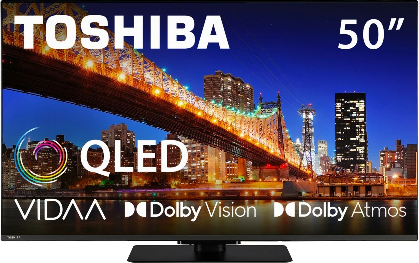 Televizor QLED, 50-palčni, Ultra HD 4K, Smart TV, črn Toshiba 50QV3F63DG
