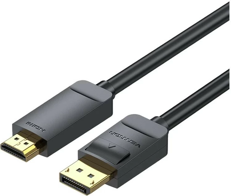 Kabel Vention DisplayPort 1.2 - HDMI 1.4, 4K 30Hz, 2 m, črn
