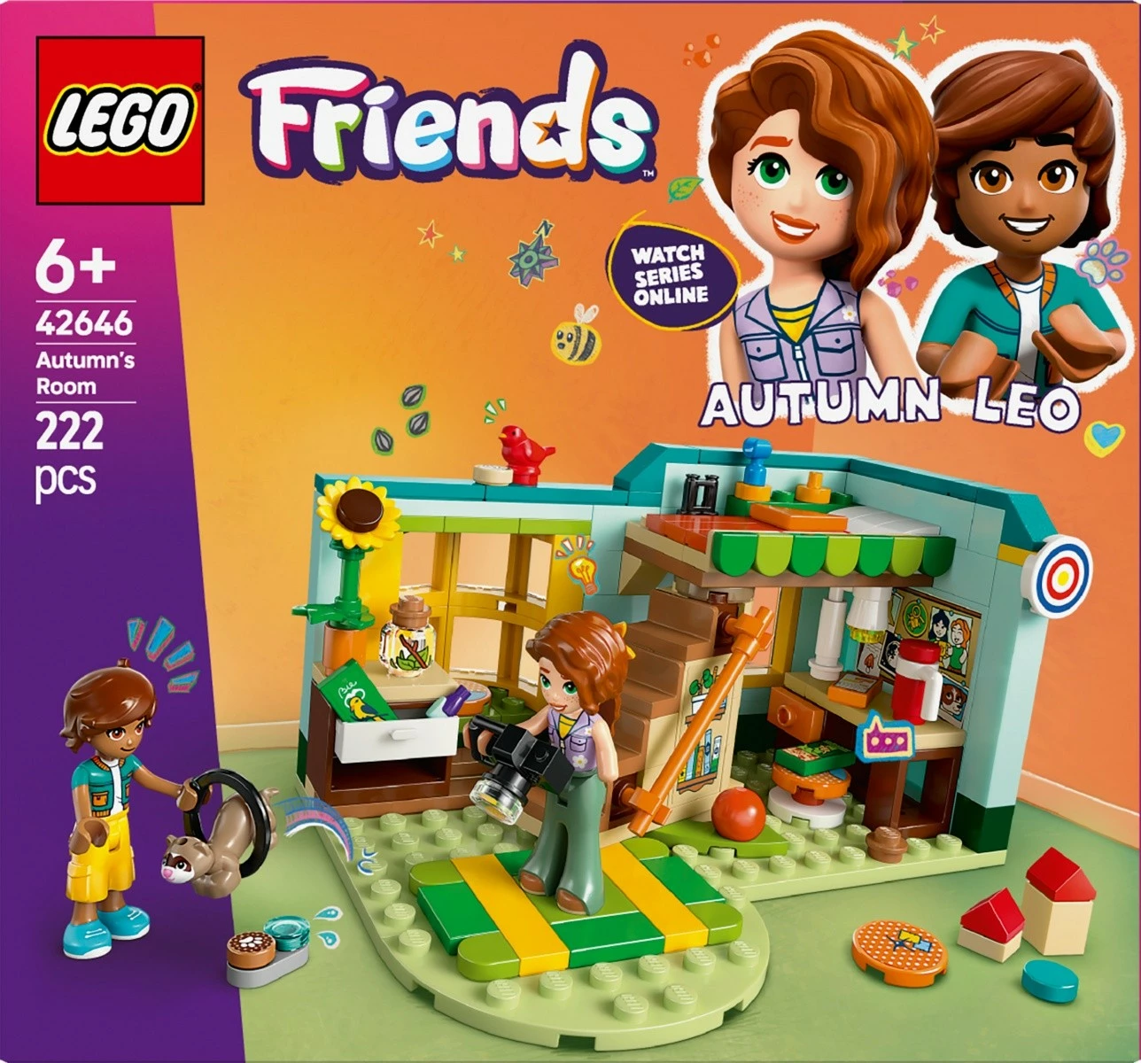 Gradbeni set Autumn Room LEGO Friends 42646, 222 kosov