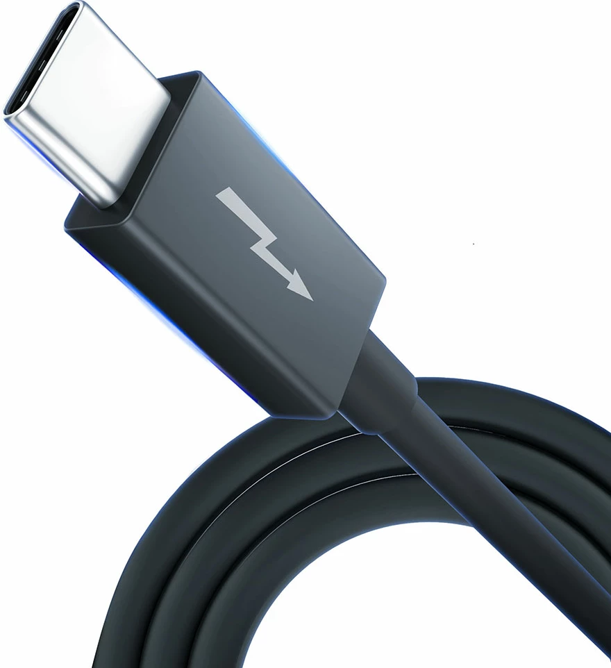 Kabel Thunderbolt USB4, 1 m, 240 W, USB-C na USB-C — Hyper 3mk, črn
