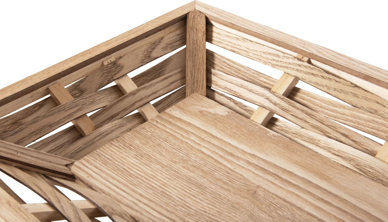 Pravokotni pladenj za serviranje FH4228 iz jelovine in MDF 51x32x5,5Hcm