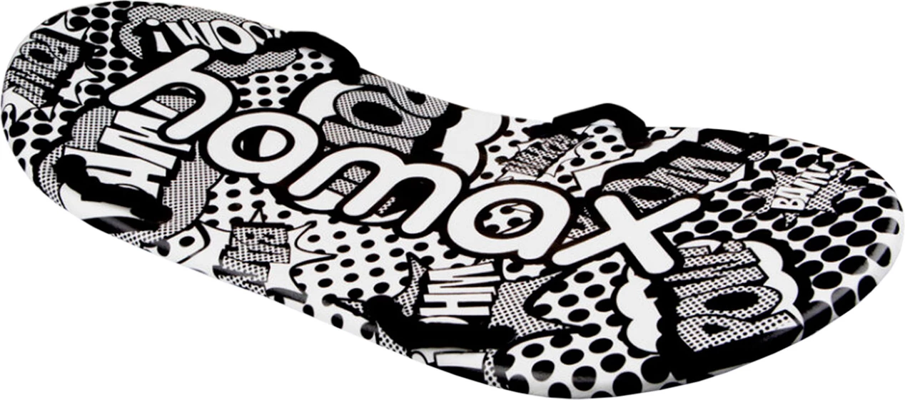 Drsna deska za otroke Twin Tip Surfer Comic, Hamax, črno-bela