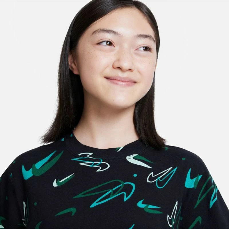 Majica za otroke Nike, črna