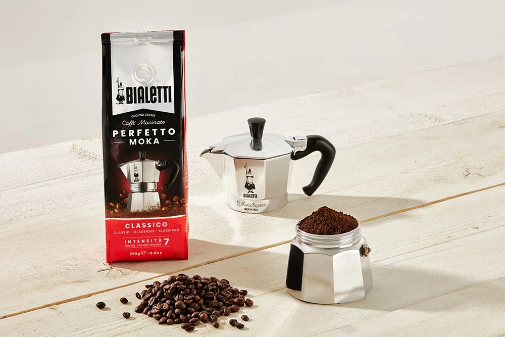 Mleta kava z okusom čokolade Bialetti Perfetto Moka, 250 g