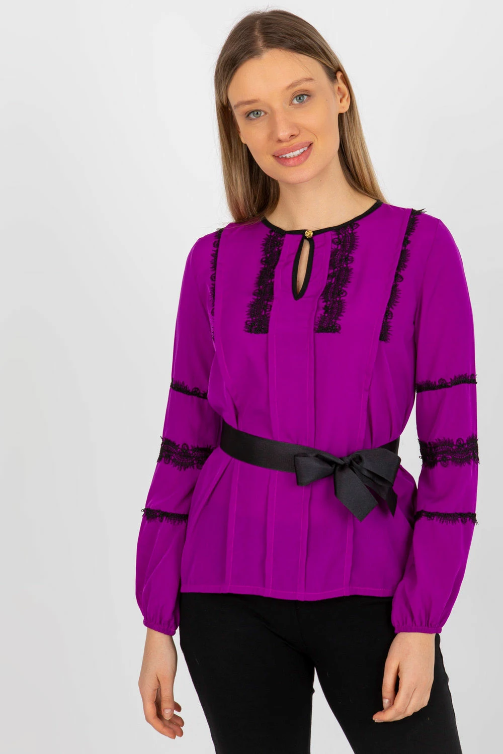 Formalna bluza Lakerta model 176735, vijolična