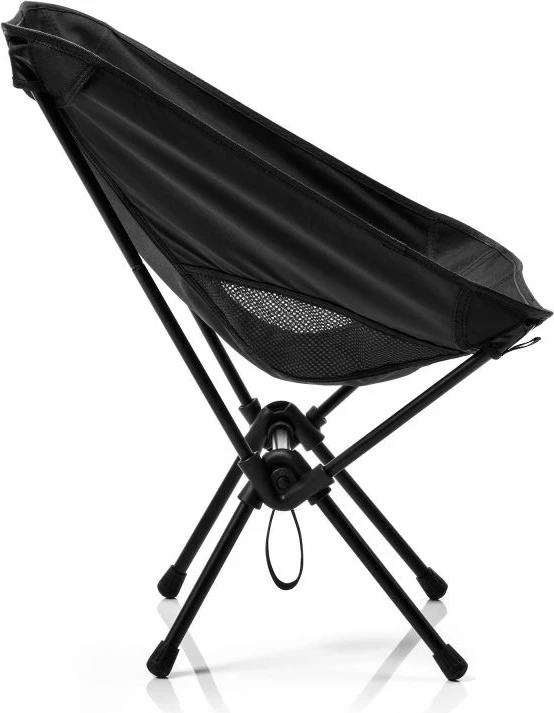 Zložljiv stol za turizem Meteor, črn