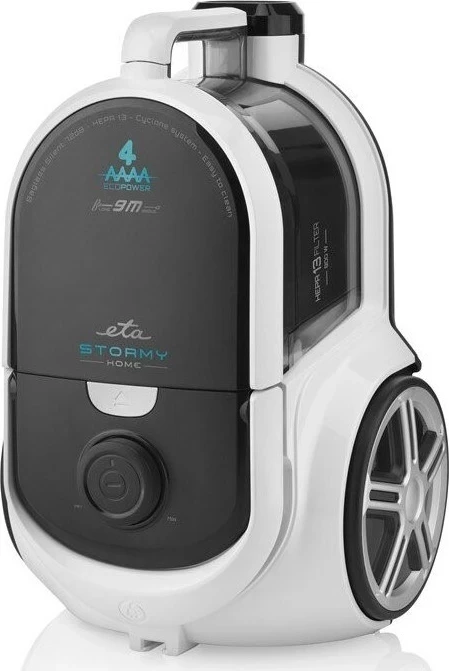 Pastralnik brez vrečke Stormy Home ETA, z mehkimi kolesi in prostornino 2,2