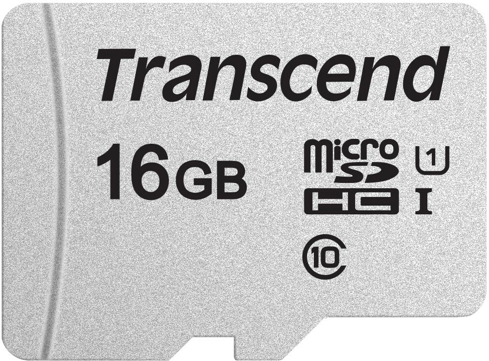 Kartica pomnilnika Transcend microSDHC 300S 16GB, Class 10, UHS-I, srebrna