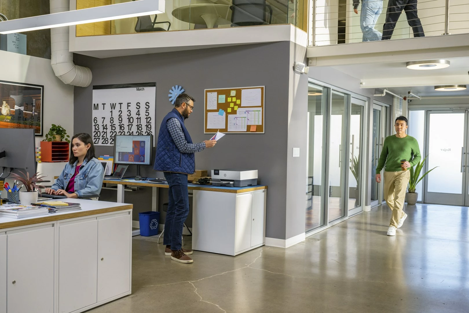 Barvni tiskalnik HP OfficeJet Pro 9110b brezžičen, dvostranski tisk, siva