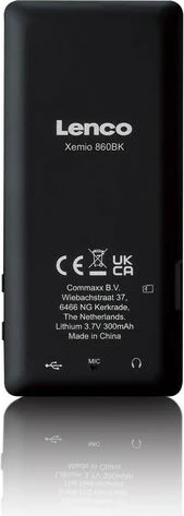 MP3/MP4 predvajalnik Lenco Xemio-860BK, 256 GB, Bluetooth, črno/siv MP3/MP4 predvajalnik Lenco Xemio-860BK, 256 GB, Bluetooth, črno/siv