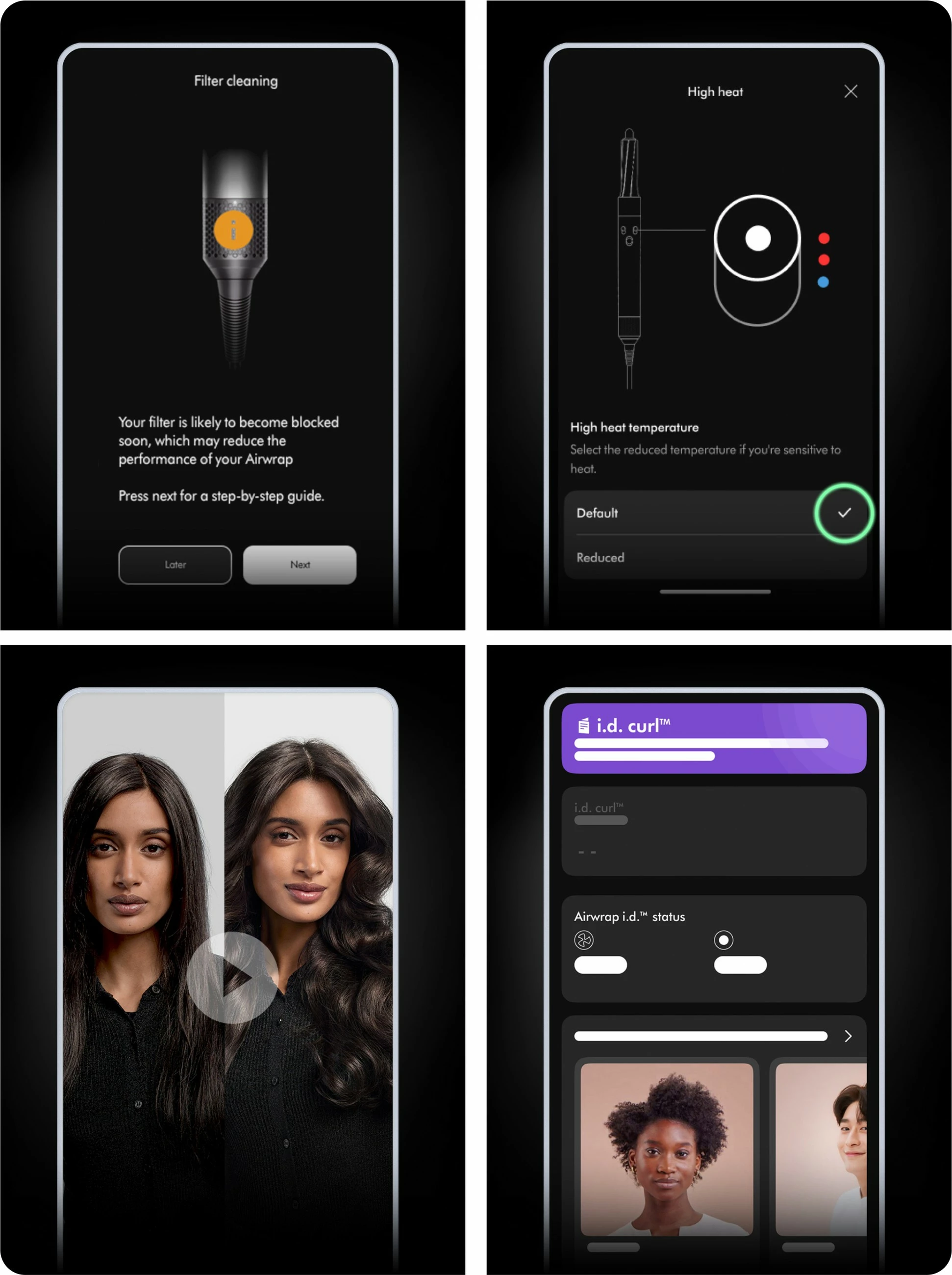 Multistyler za lase Airwrap HS08 ID Complete Long, 6 nastavkov, 1300 W, patina/topaz/zelena