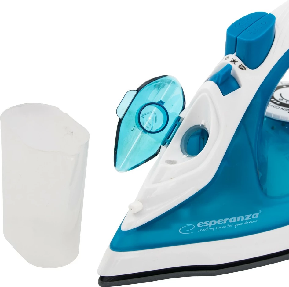 Parni likalnik Esperanza SLIDER EHI002, 2200 W, keramična plošča, modro/bel