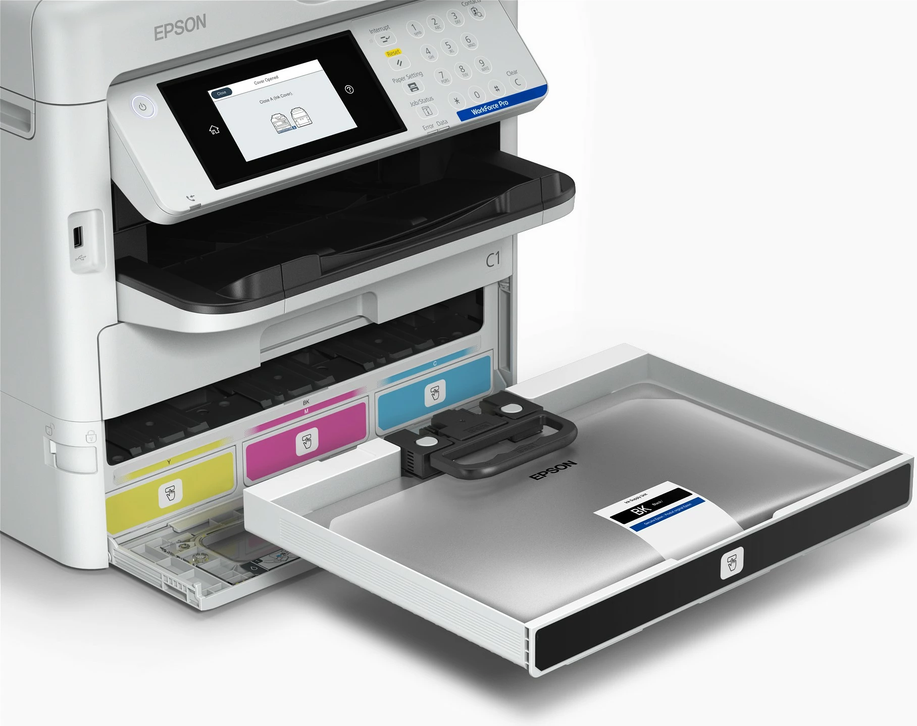 Multifunkcijski tiskalnik Epson WorkForce Pro EM-C800RDWF, brizgalni, A4, bel