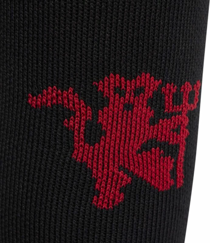 Nogometne nogavice Manchester United adidas, za moške, črno-rdeče