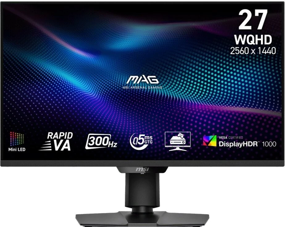 Monitor 27-palčni QHD, 300 Hz, Rapid VA, HDR 1000, črn — MSI MAG 274QPF X30MV
