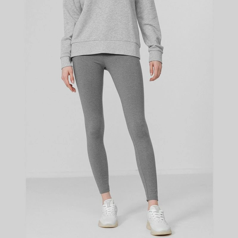 Leggings za ženske 4F, dolgi, siva