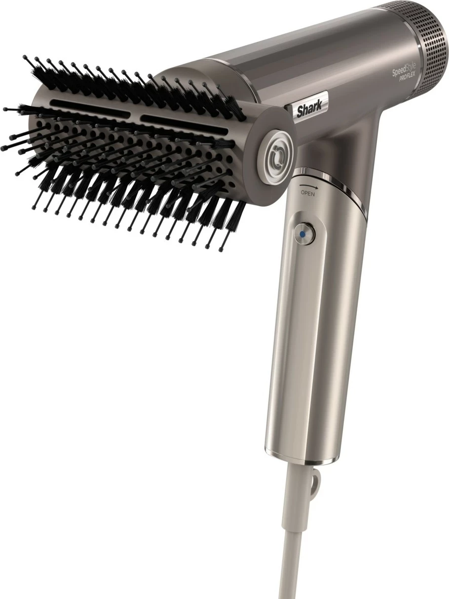 Sušilec za lase SpeedStyle Pro Flex HD542EU Shark, 1700 W, ionizacija, 4 dodatki, srebrne barve