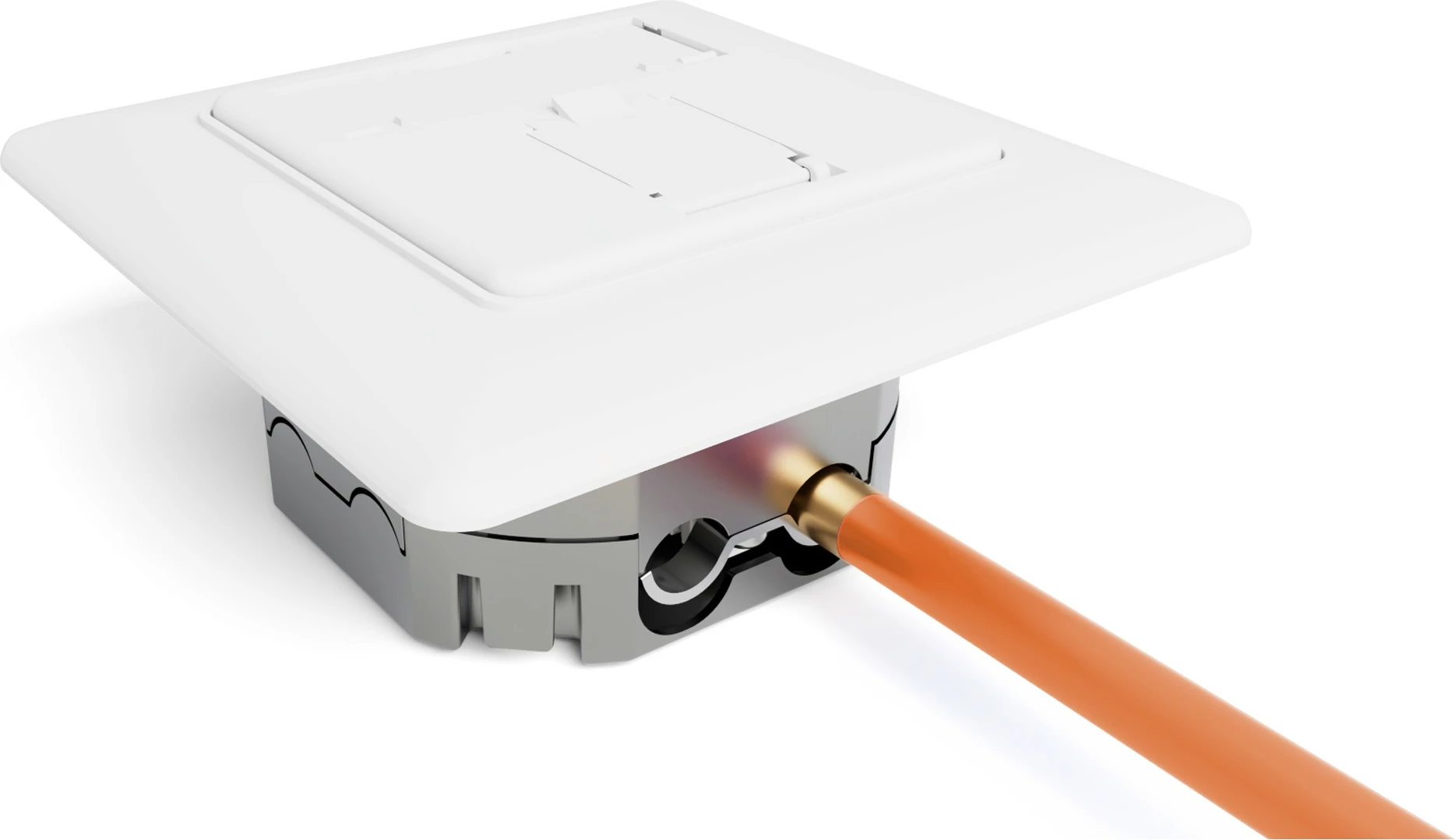 Priključek za omrežje CAT 6A, 1x RJ-45, bel – Digitus