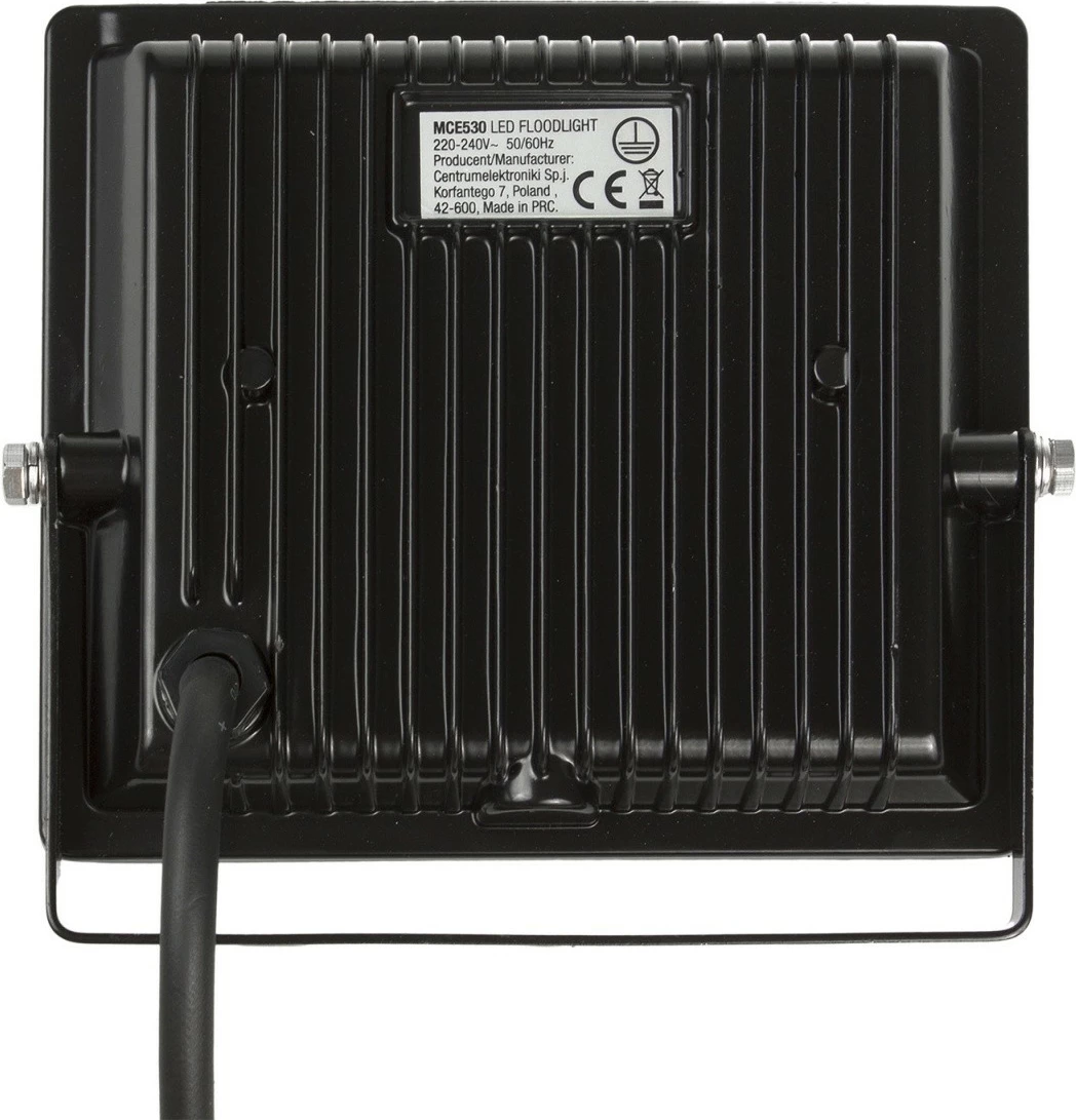 LED reflektor, 30 W, 2400 lm, hladno bela, Maclean MCE530, črn
