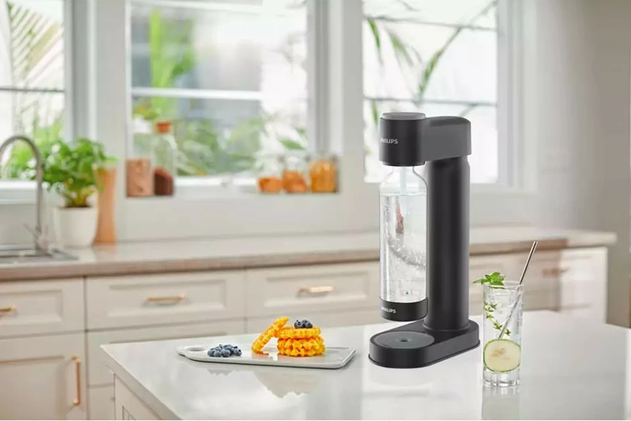 Gazator vode, Philips ADD4901BK/10, plastika, 1 L, črn, z CO2 jeklenko Gazator vode, Philips ADD4901BK/10, plastika, 1 L, črn, z CO2 jeklenko