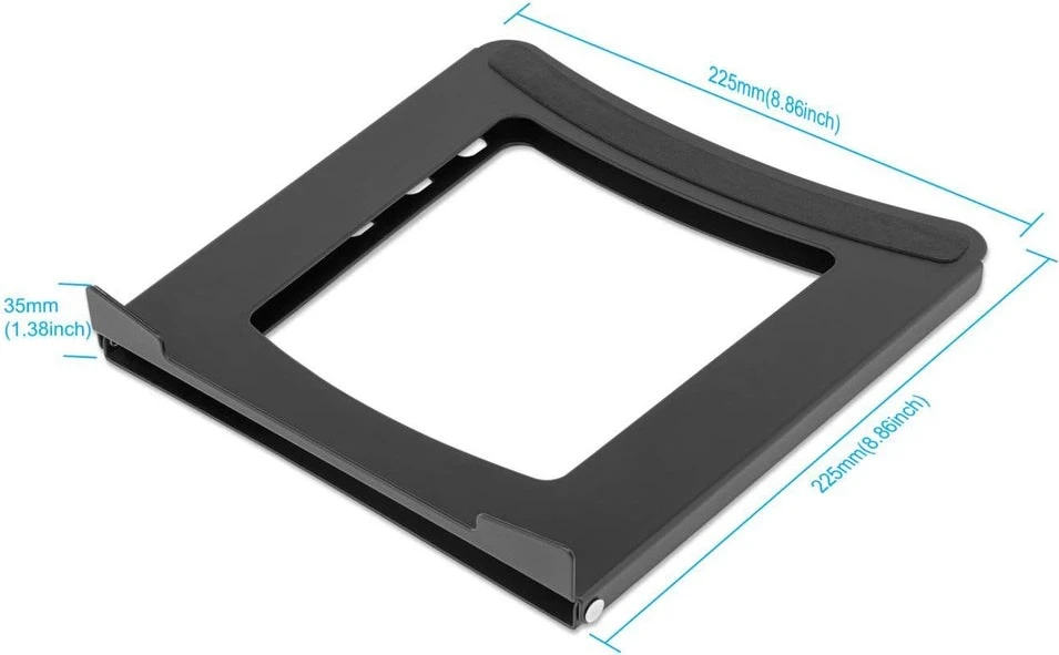 Stojalo za prenosnik 15,6", 5 položajev, črno - Manhattan