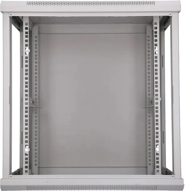 Stenski omarica, 12U 600x600, sive steklene vratce