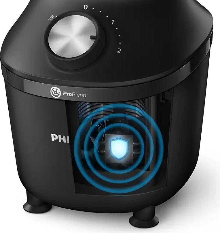Mešalnik ProBlend Crush Tech Philips 3000 series HR2291/01, 600 W, 2 L, črn Mešalnik ProBlend Crush Tech Philips 3000 series HR2291/01, 600 W, 2 L, črn