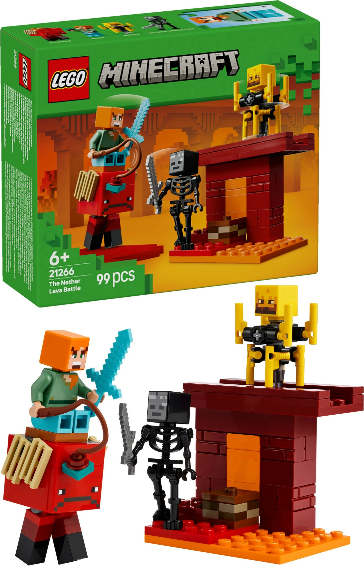 Set za gradnjo LEGO Minecraft 21266, 99 delov, večbarven