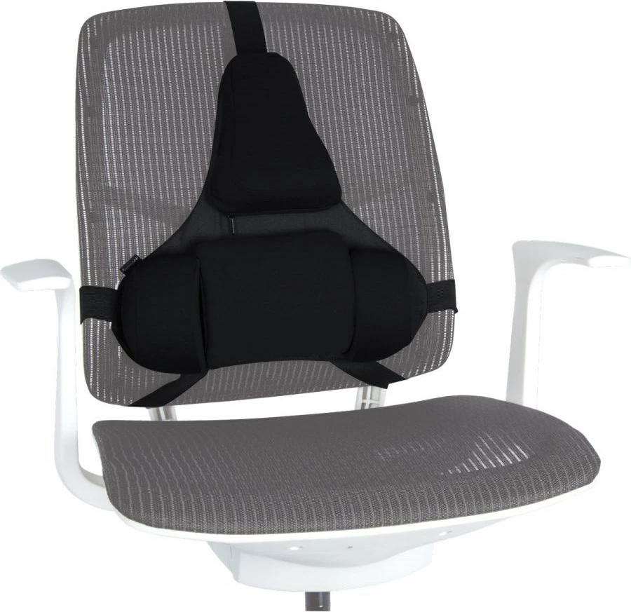 Opora za hrbet Fellowes Ergonomics, profesionalna, črna