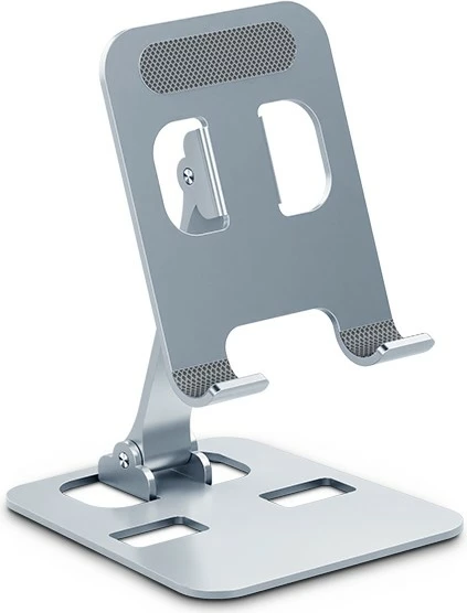 Namizni nosilec za tablične računalnike in telefone do 10 in, Inter-Tech AC MTS-200, srebrn