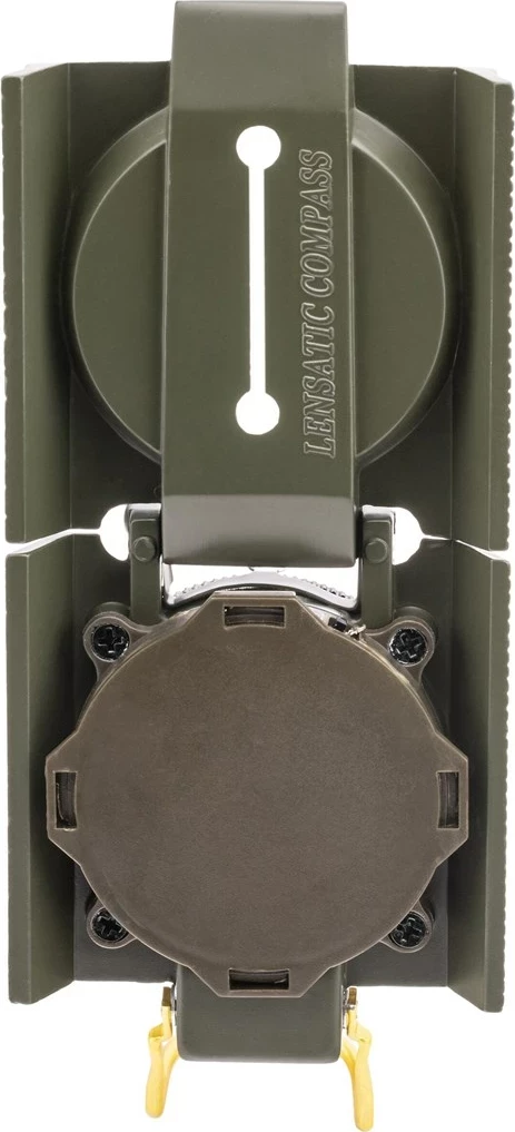 Kompas z osvetlitvijo Mil-Tec US, kovinski, olivno