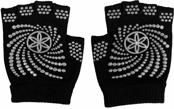 Brezprstne rokavice za jogo GAIAM, za moške in ženske, črne