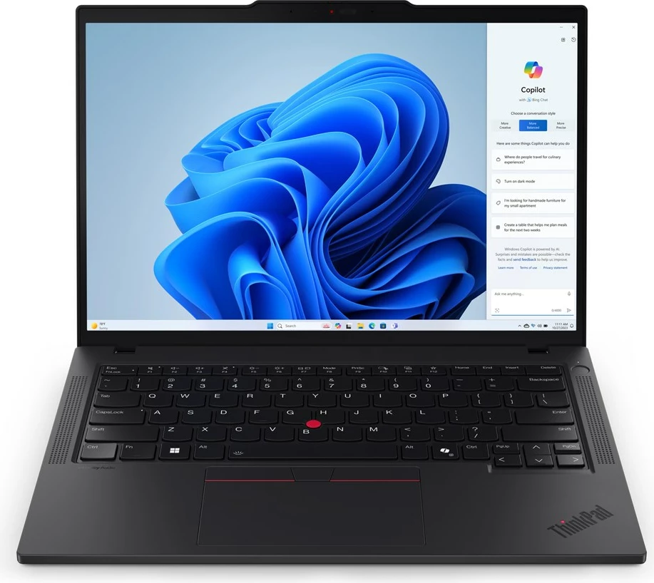 Prenosnik Lenovo ThinkPad T14 Gen 5, 14", Intel Core Ultra 7 155U, 16 GB RAM, 512 GB SSD, Windows 11 Pro, črn