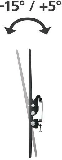 Stenski nosilec za TV Hama Motion XL, VESA 800x400, za TV 37–75", črn