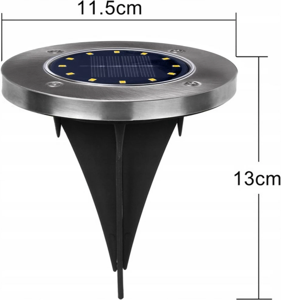 Solarna svetilka za vrt Maclean MCE318, 12 LED SMD, 4000K, IP44
