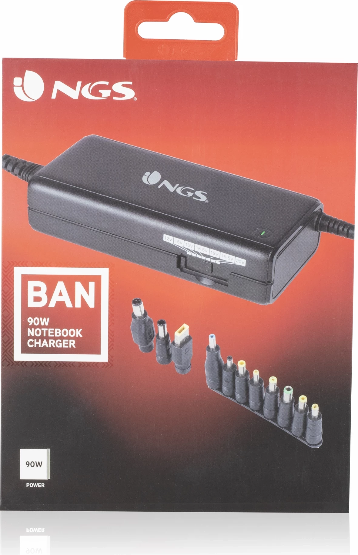 Univerzalni polnilnik za prenosnik, 90 W, NGS