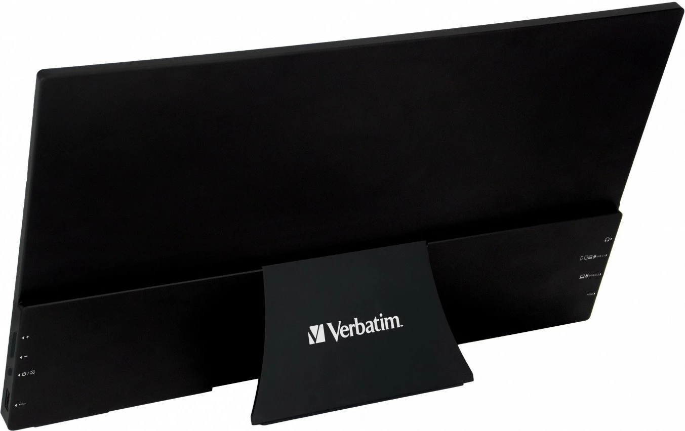 Prenosni zaslon na dotik, Verbatim PMT-17, 17.3" Full HD IPS, 60 Hz, 10-točkovni, USB-C/HDMI, črn
