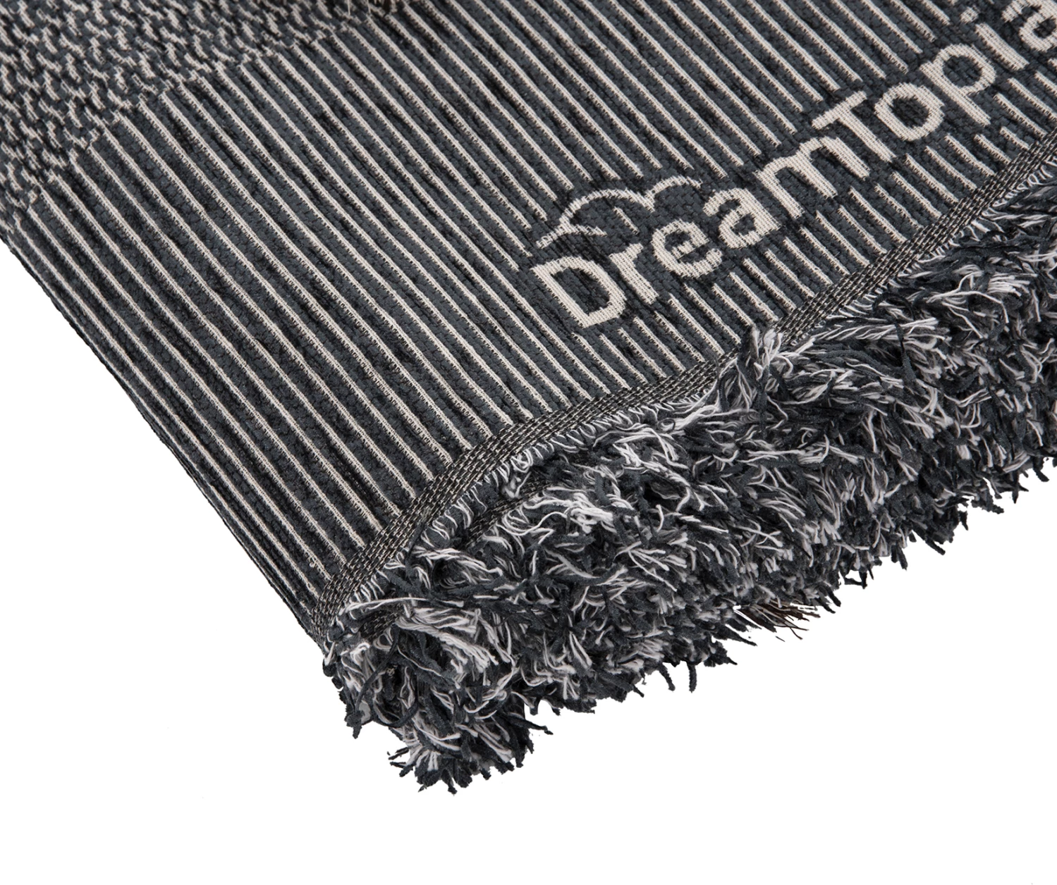 Prevleka za kavč z resicami DREAMTOPIA FH12165.03 v modri barvi 295x170 cm