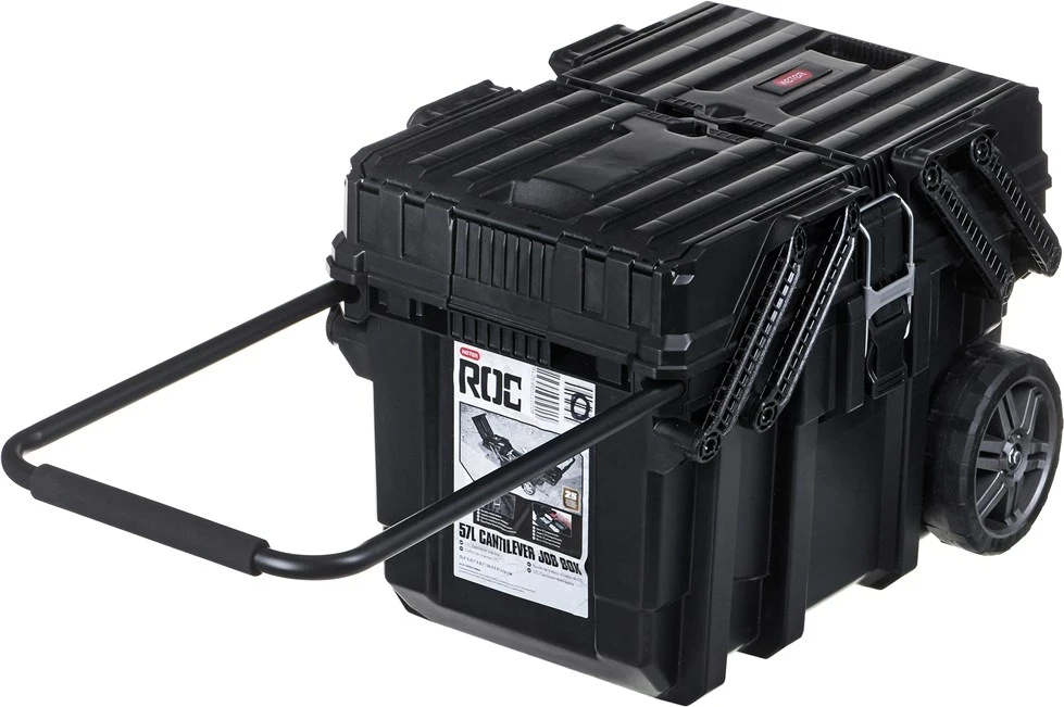 Kovček za orodje na kolesih Cantilever Keter, črn