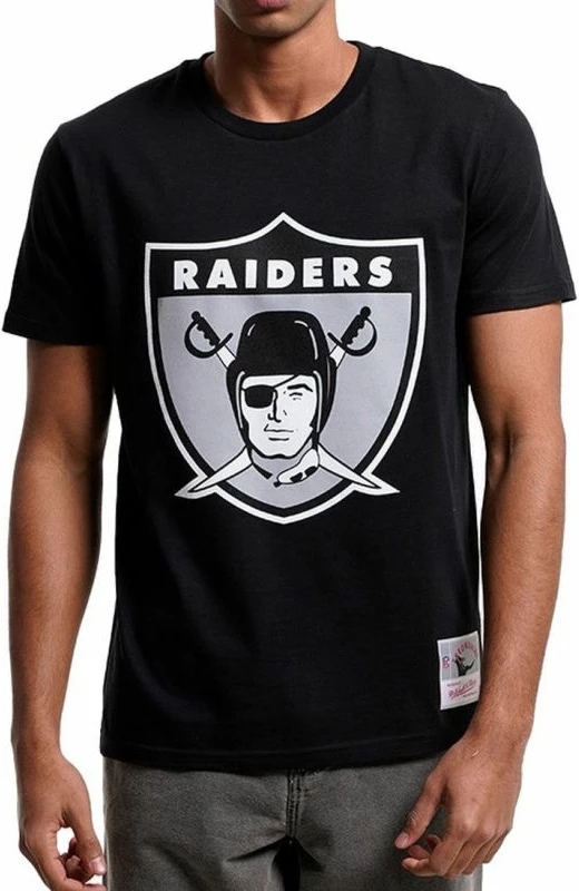 Majica za moške Mitchell & Ness NFL Team Logo Oakland Raiders, črna