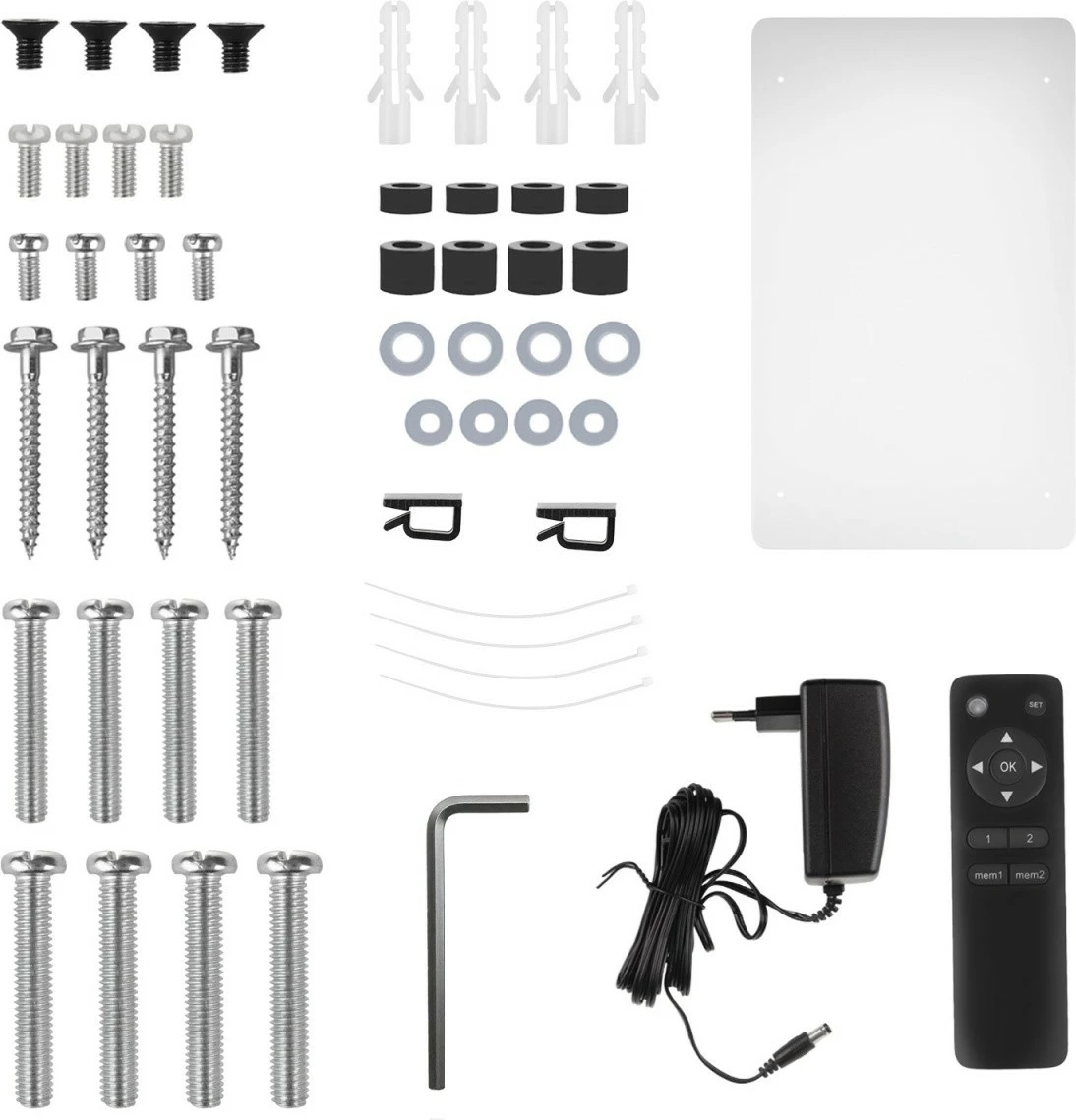 Električna stropna nosilka za televizor Maclean MC-491, 23–65 palcev, 30 kg, VESA 600x400, 90° vrtenje, črna