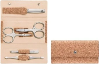 Set za manikuro/pedikuro ZWILLING 97689-006-0, 5-delni, nerjaveče jeklo, bež