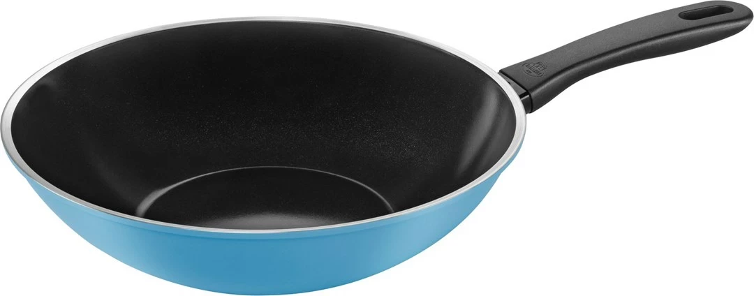 Wok ponev 28 cm, modra BALLARINI