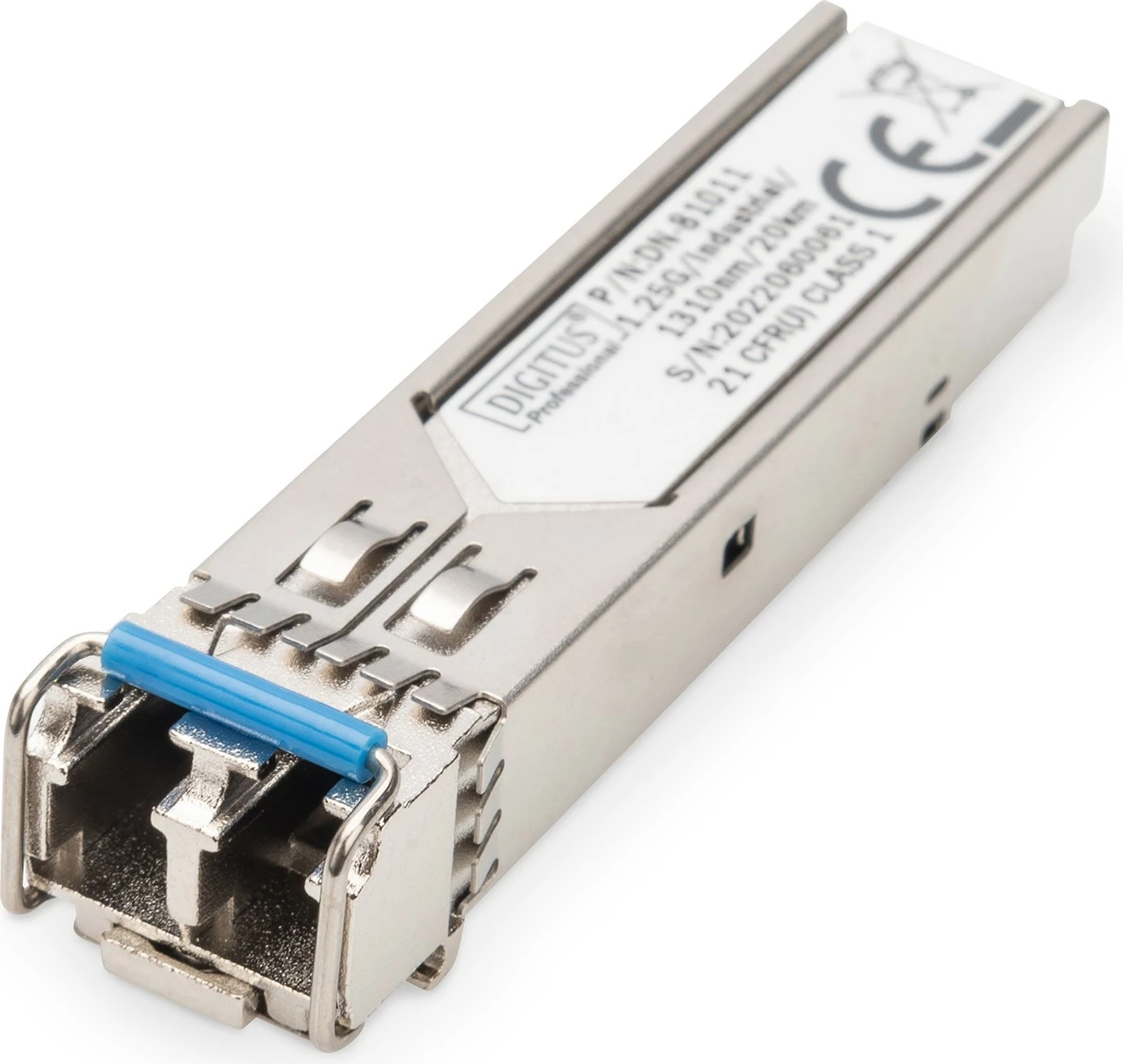 Mini SFP prenapetostni transceiver Digitus 1,25 Gbps, 20 km, LC, kovinski