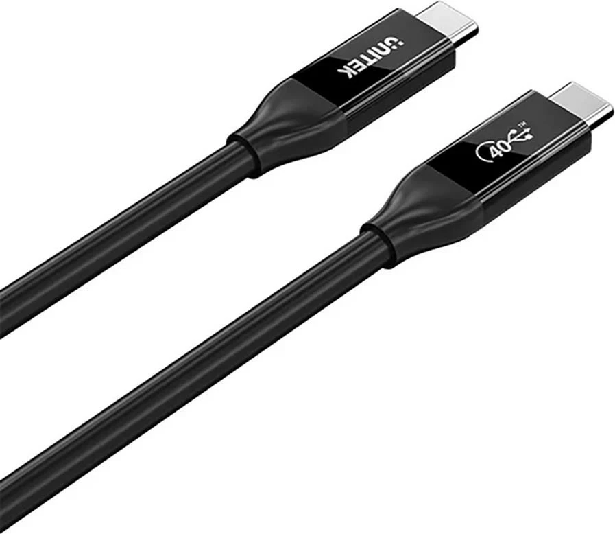 Kabel USB-C 4.0, 100 W, 40 Gbps, 8K, 2 m, črn Unitek