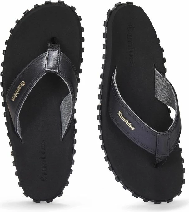 Minimalistične japonke Vegovert Gumbies, moški in otroci, črne