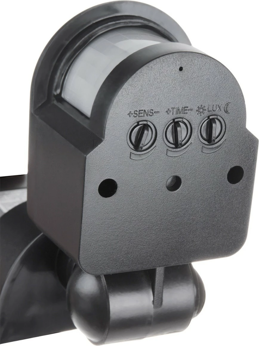 Senzor gibanja in mraka Maclean MCE25GR, 180°, 5–12 m, IP44, črn