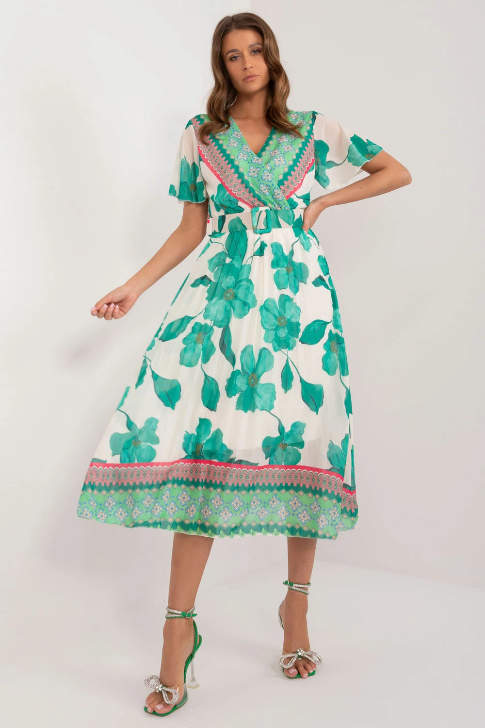 Obleka Italy Moda 196595, zelena