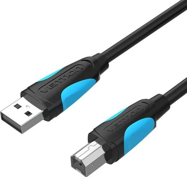 Kabel USB-A/USB-B Vention, 5 m, črno-modra