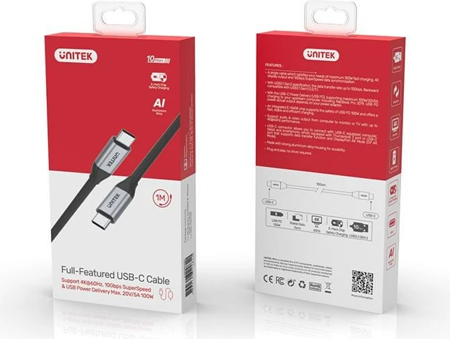 Kabel USB 3.2 Gen, 1 m, Unitek